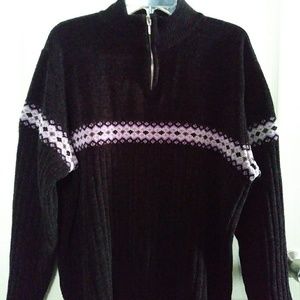 Style and Company Woman Black Zip Up Sweater 2x